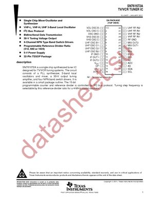 SN761672ADA datasheet  